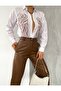 Patterned Sequin Embroidered White Color Shirt - 4