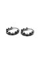 Design Thin Hoop Snap 316l Steel Men's Earrings - 4