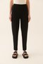 Illas Regular Fit Ankle Length High Waist Black Color Women's Knitwear Trousers - 2