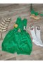 Safari Concept Baby Boy Green Salopette Bow Tie Socks Set Cake Blast 1 Year Old Shoot - 2