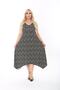 Summer Strappy Combed Cotton Asymmetrical Cut Plus Size Dress - 2