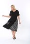 Cross Detailed Single Pocket Knee Length Short Sleeve Midi Length Stylish Summer Combed Cotton Dress - 2