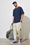 Standard Fit Regular Cut Pocketed Cotton Comfortable Sweatpants - 6