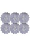 6-Piece Anchor Embroidered Linen Presentation Cocktail Napkin & Coaster - 2