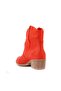 - Red Leather Zipperless Women's Summer Boots 105-2596-Venus - 4