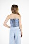 New Collection Zippered Crop with Elastic Detail on the Back - 4