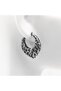 Gothic Antique Drop Model Large Snap Ring 316l Steel Men's Earrings - 6