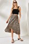 Women's Leopard Mink Wrap Skirt ETK-19000154