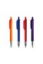 5 Press-Click Ballpoint Pens - Red - 2