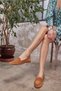 Vanessa Women's Tan Real Leather Suede Ballerinas - 2