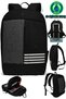 Notebook Computer 17'' Pad Protected Laptop Backpack Water and Liquid Proof Fabric - 4