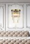 Desina Crystal Stone Luxury Sconce - (Tumbled Finish)