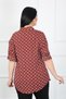 Women's Burgundy Baklava Slice Cotton Viscose Shirt - 2