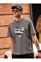 Unisex Gray Triangle Printed Oversize T-shirt - 3