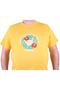 Plus Size Men's Crew Neck T-Shirt Summer 23119 Yellow - 3