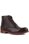 - Brown Leather Lace-Up Men's Boots 102-4013-Gol - 2