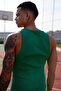 Men's Sleeveless Ribbed Thin Slim Fit Summer Undershirt - 5