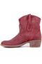 - Burgundy Tumbled Leather Zipperless Women's Summer Boots 105-2596-Venus - 3