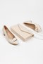 Women's 3 Cm Short Heeled Buckle Stiletto and Bag Set
