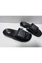 US Polo AssnMen's Black Color Single Strap Slippers Gusty
