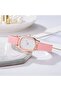 Pink Strap Special Series Minimal Women's Wristwatch with Leather Strap