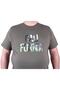 Plus Size Men's Crew Neck T-Shirt California 23120 Khaki - 3