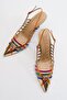 Gesto Gold Multi Women's Heeled Shoes - 5