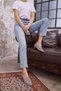Vanessa Women's Gray Genuine Leather Suede Ballerinas - 8
