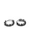 Design Thin Hoop Snap 316l Steel Men's Earrings - 2