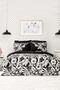 Pio Satin Single 100% Cotton Duvet Cover Set Black