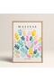 Abstract Colorful Patterns with Wooden Frame Matisse Gallery Modern Art Painting