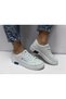 Women's White Color Faux Leather Classic Lace-Up Sports Shoes Tina Sneaker
