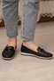 Orthopedic Daily Soft Women's Skin Perforated Stone Ballerina Shoes - 4