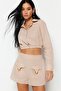 Beige Cotton Beach Shorts & Bermudas - Woven Accessories Tbess23Sr00026