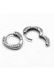 Boutique Patterned Ring Drop Model Boutique Embroidered Fine Snap 316l Steel Men's Earrings - 3