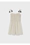 Girl's Cream Jumpsuit - 3