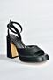 Black Thick Platform Heeled Women's Shoes M570345609 - 8