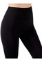 Women's Black High Waist Seamless Ribbed Fitness Leggings - 5