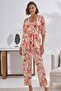 Women's Floral Lace Detailed 3-Piece Pajama Set - 2