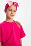 Girl's Cotton Combed Non-Slip Anti-Sweat Ultra Light Flexible Hair Band with Bow Tie Bandana - 3