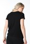 Women's Crew Neck Short Sleeve Regular Fit Basic T-Shirt Black - 5