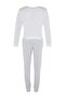 Gri %100 Pamuklu Ayıcıklı Örme Pijama Takımı THMAW21PT0302 - 9