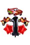 Foil Balloon Birthday Set Ornament with Racing Car and Motorcycle