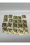 15X15 cm Metal Door Table Cabinet Number 20 Gold Color - 3