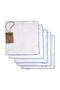 Double Layer Embroidered Cotton 5 Pack Baby Care Wipes (22x22 Cm) - 5