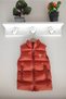 Unisex Children's Inflatable Vest - Brick Color, Pocket and Zipper