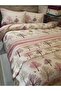 Single Pique Duvet Cover Set with Elastic Sheet - Dusty Rose