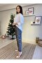 Paça Detay Gümüş Pantalon - 2