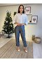 Paça Detay Gümüş Pantalon - 3