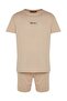 Beige Regular Fit Summer Pajamas Set with Shorts TMNSS23PT00038 - 10